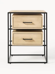 Szafka nocna z drewna mangowego Lyle