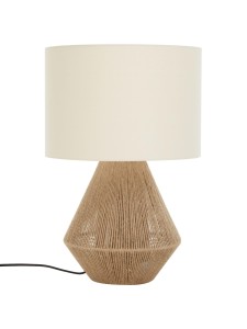 Lampa stołowa z juty w stylu boho Cecillia (1)