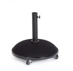 Podstawa do parasola na kółkach BARRY 50 kg - czarny