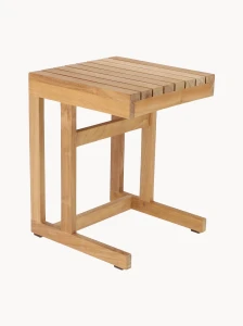 Ogrodowy stolik pomocniczy z drewna tekowego Cero, W 45 cm