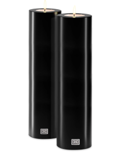 Sztuczna świeca Eichholtz, ø 12 x H. 45 cm, zestaw 2 szt. czarna