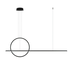Lampa wisząca Linea No.2 50cm czarna 4k
