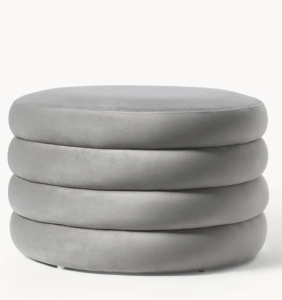 Puf tapicerowany z aksamitu XL z miejscem do przechowywania Alto