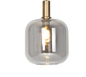 Szklana Lampa Wisząca Fumo 