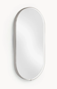 Owalne lustro ścienne LED Avior