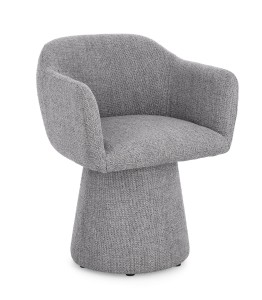 LOTTIE Obrotowy fotel wypoczynkowy szary