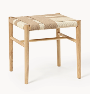 Stołek z drewna jesionowego Mani