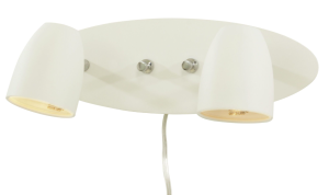 Kinkiet Aneta Lighting Sandnes podwójny biały