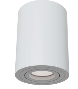 Lampa nastropowa tuba Atom, regulacja kąta światła biała