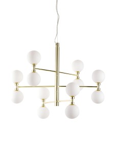 Lampa wisząca ze szklanymi kulami Grover 