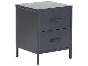 Szafka nocna metalowa szara MALAVI