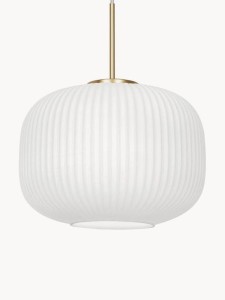 Lampa wisząca ze szkła opalowego Milford