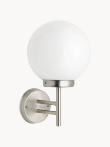 Kinkiet zewnętrzny ze szkła opalowego Aalborg