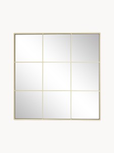 Lustro ścienne z metalową ramą Clarita